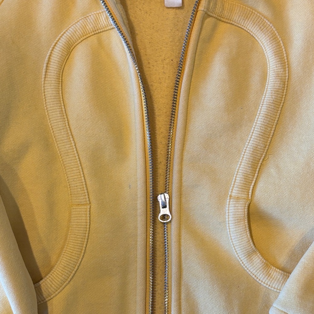 Lululemon Yellow Scuba Hoodie Jacket *flawed - Picture 3 of 7
